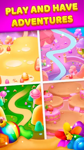 Gameplay screenshot 2 from Sugar Rush Adventure - Puzzle game